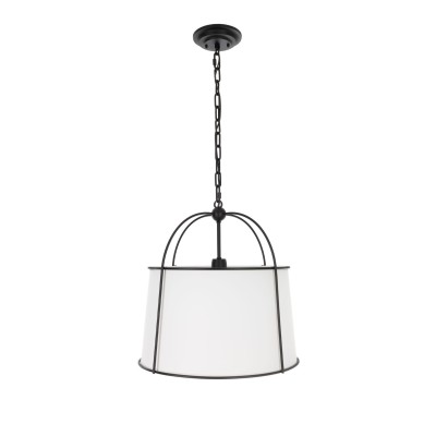 Stylowa Lampa Sufitowa  Optima Czarna  40x40x100cm 2
