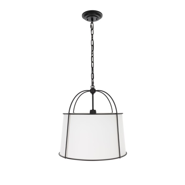 Stylowa Lampa Sufitowa  Optima Czarna  40x40x100cm