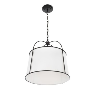 Stylowa Lampa Sufitowa  Optima Czarna  40x40x100cm 6