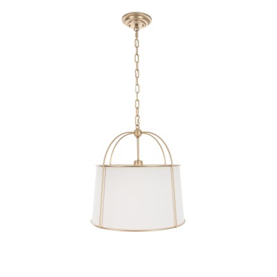 Stylowa Lampa Sufitowa  Optima Złota  40x40x100cm 2