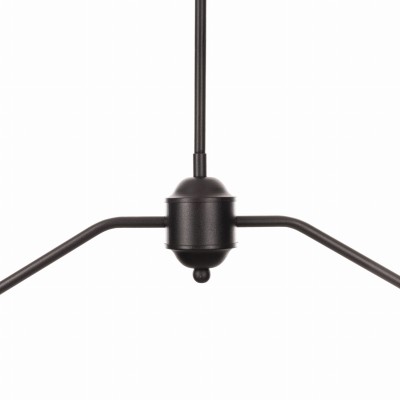 Lampa Sufitowa w Stylu Farmhouse Slim Czarna Szer. 70cm 6