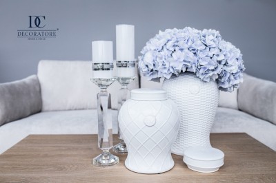 Świeca Biała Lene Bjerre L 3