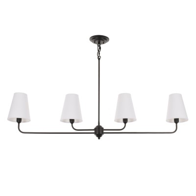 Stylowa Lampa Sufitowa Clas Czarna Szer. 100cm 4