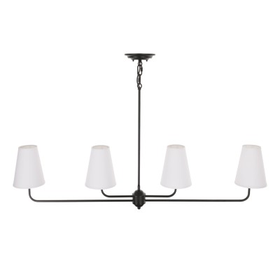 Stylowa Lampa Sufitowa Clas Czarna Szer. 100cm 5
