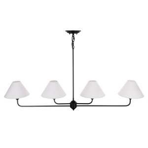 Stylowa Lampa Sufitowa Clas Czarna Szer. 100cm