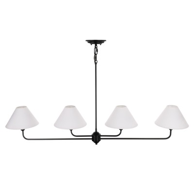 Stylowa Lampa Sufitowa Clas Czarna Szer. 100cm 2