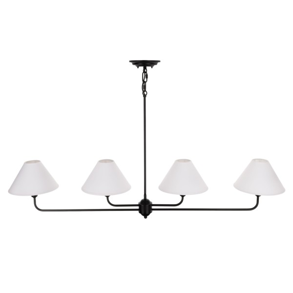 Stylowa Lampa Sufitowa Clas Czarna Szer. 100cm