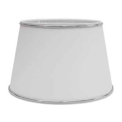 Abażur Chic Biały/Chrom 20x15x13cm