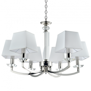 Lampa Sufitowa, Wisząca Rifo Nikiel, Biały 70x70x41cm