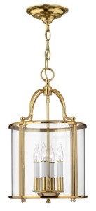 Lampa Sufitowa Classic Eternal M, Złota, Wisząca, 30x30x50cm