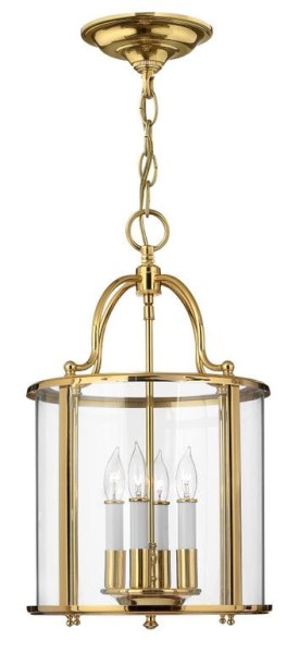 Lampa Sufitowa Classic Eternal M, Złota, Wisząca, 30x30x50cm