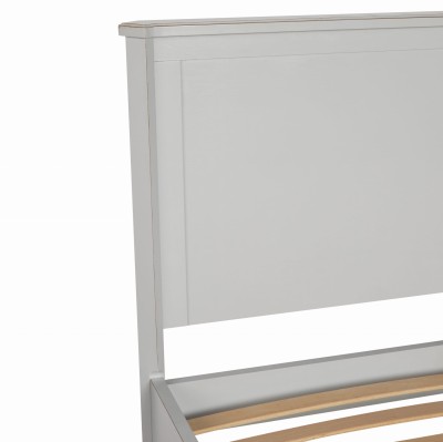 Łóżko Drewniane Henshaw Laura Ashley King Jasnoszare 214x163,5x110cm 9