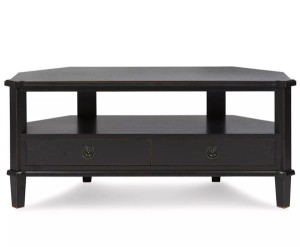 Stolik Drewniany RTV Henshaw Laura Ashley Czarny 110x45x50cm