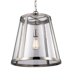 Lampa Sufitowa, Wisząca, Incendium, Nikiel, Szkło 41x32,1-210,8cm