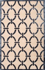 Dywan Art Deco Czarny, Beż - Różne Rozmiary