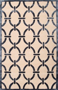 Dywan Art Deco Czarny, Beż - Różne Rozmiary