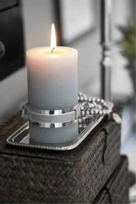 Świeca Szara Lene Bjerre M 9