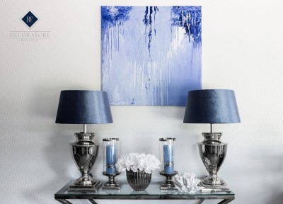 Designerska Konsola Calda Szkło, Chrom 120x40x80cm 6