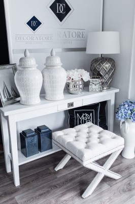 Puf/Stołek Velvet Cross White- różne kolory tapicerki 5