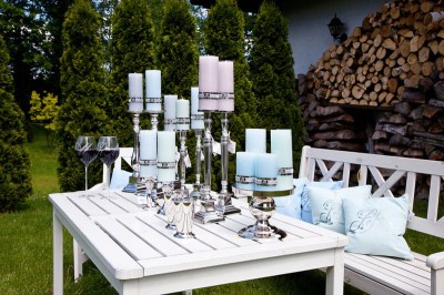 Świeca Szara Lene Bjerre M 10