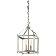 Lampa Sufitowa, Wisząca Boston S Nikiel 20x20x37,5cm