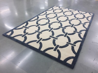 Dywan Art Deco Czarny, Beż - Różne Rozmiary 5