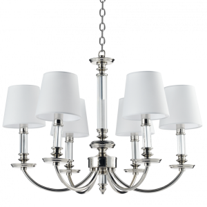 Lampa Sufitowa, Wisząca Sapore Nikiel, Biały 70x70x80cm