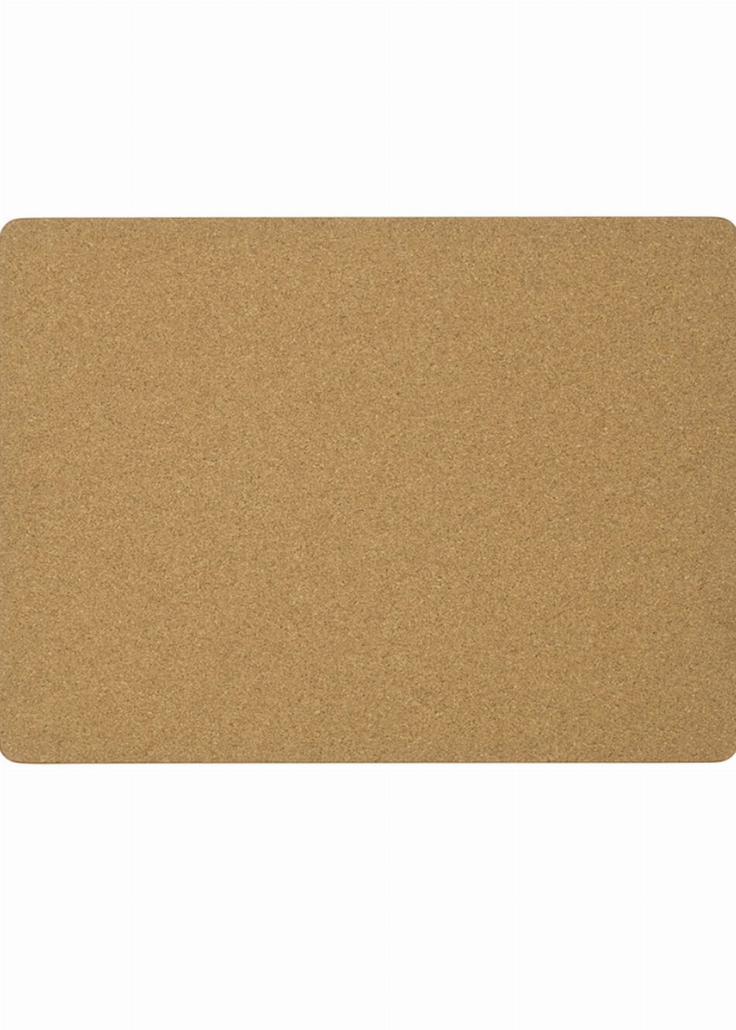 Zestaw 4 podkładek na stół Prosecco 30x40 cm w kolorze naturalnego korka. Podkładki o prostokątnym kształcie, lekko zaokrąglone krawędzie, matowa faktura. Produkt leży na białym tle, co podkreśla jego kolor i teksturę.